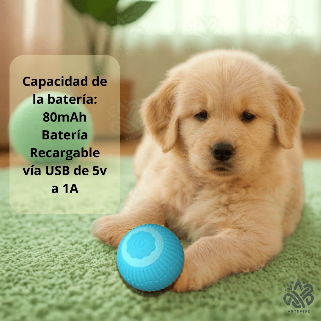 PELOTA INTERATIVA PARA GATOS Y PERROS - ART&VIBE