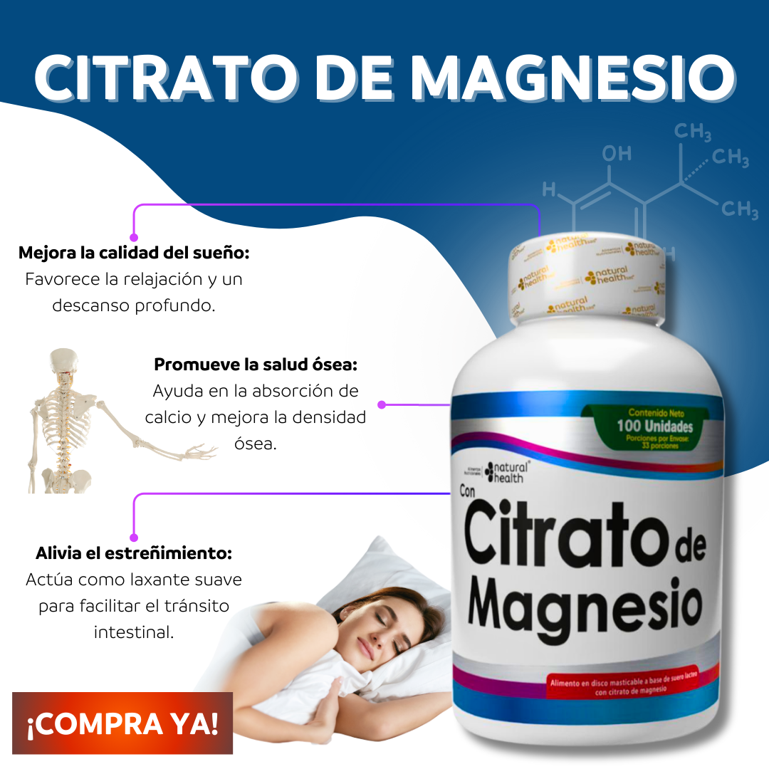 CITRATO DE MAGNESIO: NO MÁS CANSANCIO, IRRITABILIDAD Y MÚSCULOS TENSOS ... 🤩DESAPARECE EN SOLO 30 DÍAS🤩❗